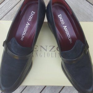 Enzo Angiolini Stacked Heel Loafer